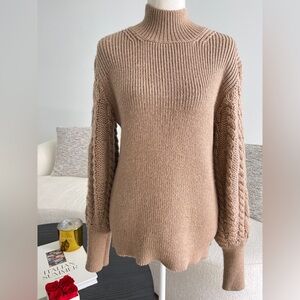 Caroline Constas Beige Wool Sweater  sz M $595